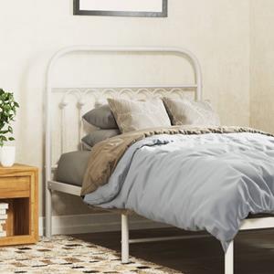 VidaXL Hoofdbord 90 cm metaal wit