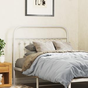 VidaXL Hoofdbord 100 cm metaal wit