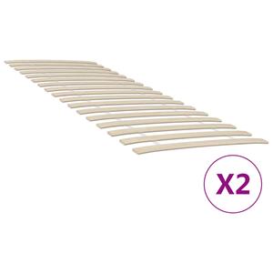 VidaXL Lattenbodems 2 st met 34 latten 80x200 cm