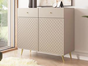 Mobistoxx Commode TENESSA 2 deuren 2 lades zand