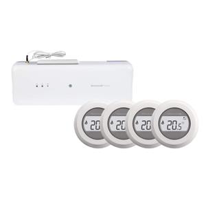 Honeywell Home Vloerverwarming Pakket HCC100 + 4x  Round Modulation