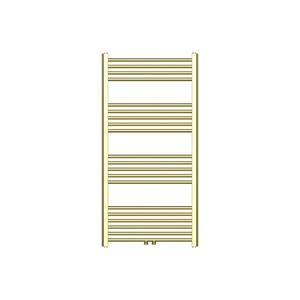 SaniGoods Base handdoek radiator 120x60cm 414 watt MO aansluiting geborsteld goud