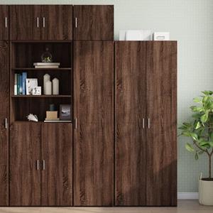 vidaXL Wandkast 45x42,5x40 cm bewerkt hout bruin eikenkleurig