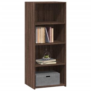 vidaXL Hoge kast 50x41x124 cm bewerkt hout bruin eikenkleur