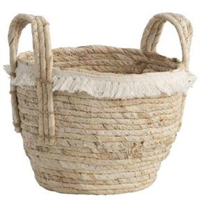 Leen Bakker Mand Pablo S - naturel - stro - 27xØ24 cm