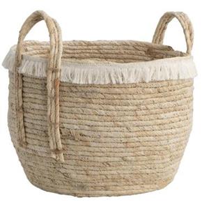 Leen Bakker Mand Pablo L - naturel - stro - 32xØ33,5 cm
