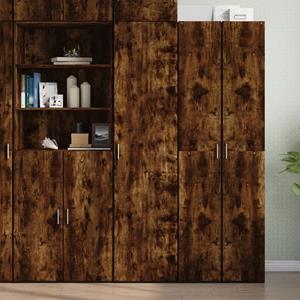 vidaxl Hoge kast 45x42,5x185 cm bewerkt hout gerookt eikenkleurig