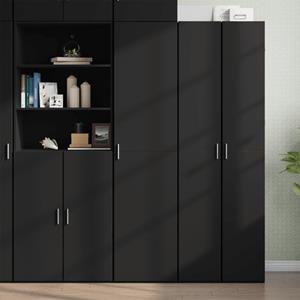 vidaxl Hoge kast 45x42,5x185 cm bewerkt hout zwart