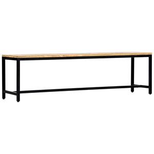 vidaXL Eetbank 160 cm massief ruw mangohout