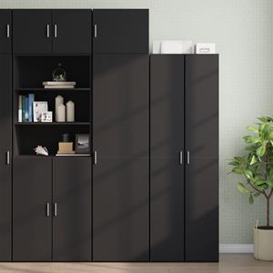 vidaXL Wandkast 50x42,5x40 cm bewerkt hout zwart