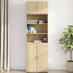 vidaXL Wandkast 70x42,5x40 cm bewerkt hout sonoma eikenkleurig