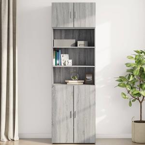 vidaXL Wandkast 70x42,5x40 cm bewerkt hout grijs sonoma