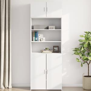 vidaXL Wandkast 80x42,5x40 cm bewerkt hout wit