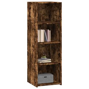 vidaXL Hoge kast 40x41x124 cm bewerkt hout gerookt eikenkleurig