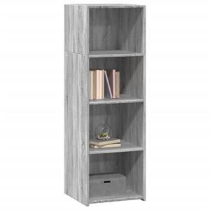 vidaXL Hoge kast 40x41x124 cm bewerkt hout grijs sonoma eikenkleurig