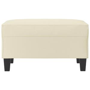 vidaXL Voetenbank 70x55x41 cm kunstleer crèmekleurig
