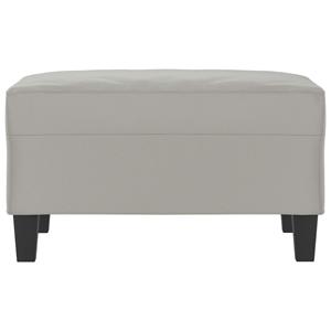 vidaXL Voetenbank 70x55x41 cm microvezelstof lichtgrijs