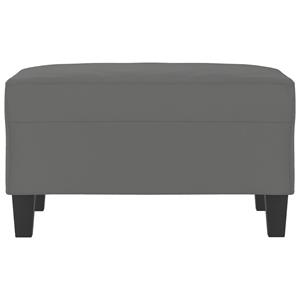 vidaXL Voetenbank 70x55x41 cm microvezelstof donkergrijs