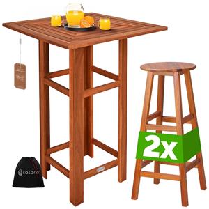 Casaria Bartafelset 3 stuks acaciahout