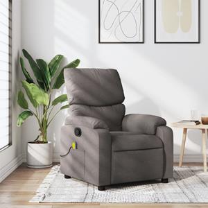 VidaXL Massagestoel verstelbaar stof taupe