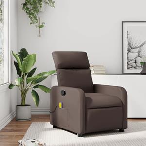 VidaXL Massagestoel verstelbaar kunstleer bruin