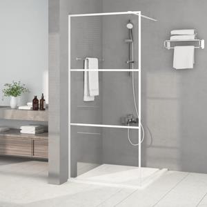 VidaXL Inloopdouchewand 90x195 cm transparant ESG-glas wit