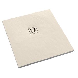 Aco Showerdrain douchevloer - 90x90x3.5cm - lichtgewicht composiet - antislip - mat zand (beige) 913878