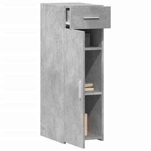 vidaXL Dressoir 30x42,5x93 cm bewerkt hout betongrijs