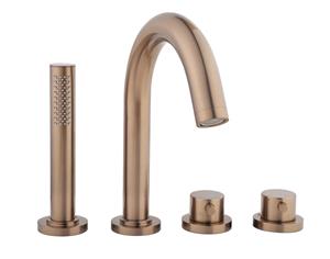 Mueller Bronzo thermostatische badrand kraan afbouwdeel geborsteld brons