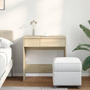 vidaXL Kaptafel met spiegel 73x46,5x120 cm sonoma eikenkleurig