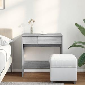 vidaXL Kaptafel met spiegel 73x46,5x120 cm grijs sonoma