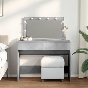 vidaxl Kaptafel met LED-verlichting 100x40x120 cm betongrijs