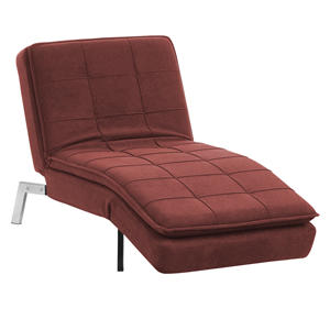 BELIANI Chaise longue stof rood LOIRET