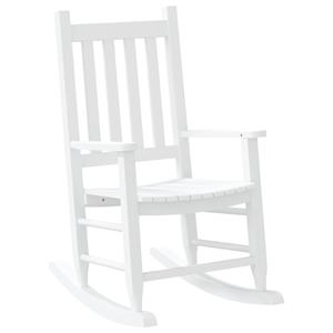 vidaXL Schommelstoelen 2 st voor kinderen massief populierenhout wit