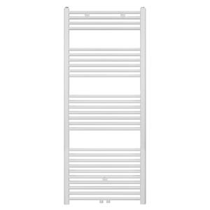 Belrad Handdoekradiator - middenaansluiting - 1600X600mm - 828 Watt - Wit Mat Geborsteld BWM1600600