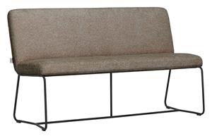 MUST Living Eetkamerbank Zola Chenille, 150cm - Bruin
