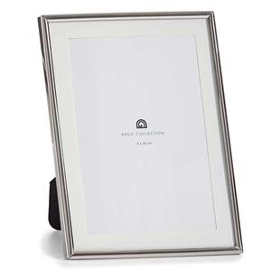 Fotolijstje voor 13 x 18 cm foto - zilver - metaal - frame 15 x 20 cm - passe partout -