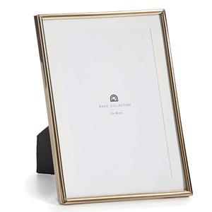 Fotolijstje voor 13 x 18 cm foto - goud - metaal - frame 15 x 20 cm - passe partout -