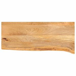 VidaXL Tafelblad met natuurlijke rand 80x20x2,5 cm massief mangohout