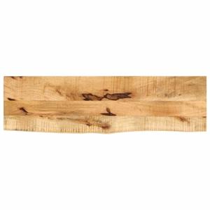 VidaXL Tafelblad met natuurlijke rand 100x20x2,5 cm massief mangohout