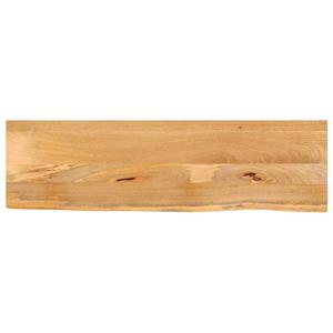 VidaXL Tafelblad met natuurlijke rand 100x20x2,5 cm massief mangohout