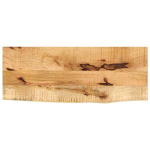 VidaXL Tafelblad met natuurlijke rand 80x30x2,5 cm massief mangohout
