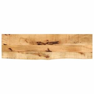 VidaXL Tafelblad met natuurlijke rand 110x40x2,5 cm massief mangohout