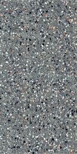 Jabo Tegelsample:  Medley Antracite terrazzo vloertegel 60x120cm gerectificeerd