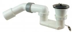 Aqua Splash PVC douchebak-sifons 11/2 wit 