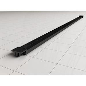 Wiesbaden Stabilisatiestang Voor Inloopdouche Horizon 120 cm Mat Zwart