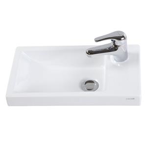 Boss & Wessing Wastafel  Elmas 25x45 cm Keramiek Wit 