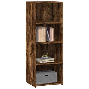 vidaXL Hoge kast 45x41x124 cm bewerkt hout gerookt eikenkleurig