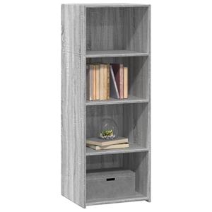 vidaXL Hoge kast 45x41x124 cm bewerkt hout grijs sonoma eikenkleurig
