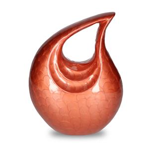 Urnwebshop Grote Elegance Urn Traan, geheel Pearl Roestbruin (3 liter)
